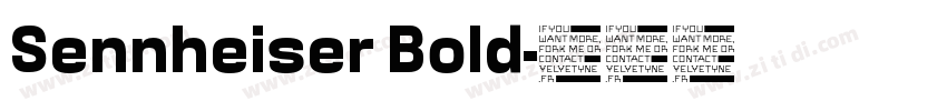 Sennheiser Bold字体转换